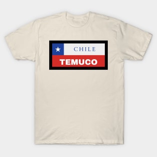 Temuco City in Chilean Flag T-Shirt